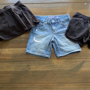 Girls Set of 3 Children’s Place Shorts & Skort